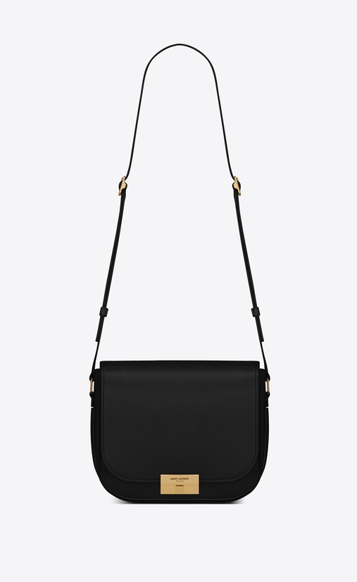 SAINT LAURENT Betty Damen Betty Beuteltasche aus schwarzem Leder a_V4